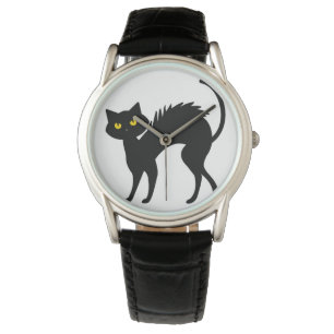 Black Cat Halloween - Black Cats T-Shirt Horloge
