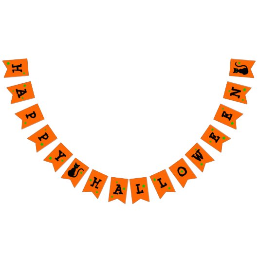 Black Cat Halloween Bunting Banner (Alle)