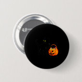Black Cat Halloween Candy Pumpkin Bag Sweet Lollip Ronde Button 5,7 Cm (Voorkant /achterkant)