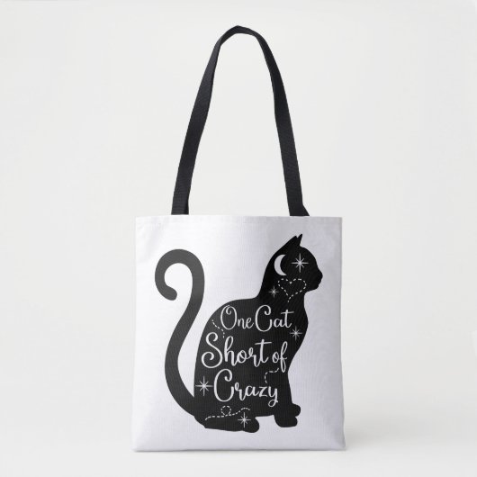 Black Cat Halloween Canvas tas (Voorkant)