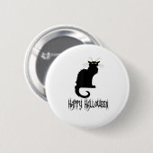 Black Cat Halloween, Costume Idea, Party, Plus si Ronde Button 5,7 Cm (Voorkant /achterkant)