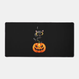 Black Cat Halloween Design – Spooky Pumpkin Art vo Bureaumat