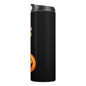 Black Cat Halloween Design – Spooky Pumpkin Art vo Thermosbeker (Geroteerd rechts)