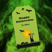 Black Cat Halloween Favor Cadeaulabel
