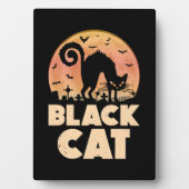 Black Cat Halloween Fotoplaat (voorkant)