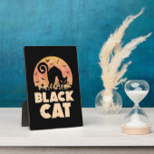 Black Cat Halloween Fotoplaat (Zijkant)