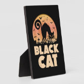 Black Cat Halloween Fotoplaat (Zijkant)