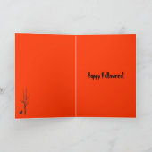 Black Cat Halloween Kaart (Binnen)