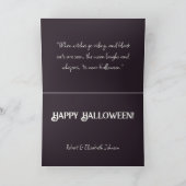 Black Cat Halloween Kaart (Binnen)