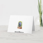 Black Cat Halloween Kaart (Achterkant)