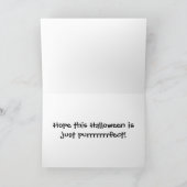 Black Cat Halloween-kaart Kaart (Binnen)