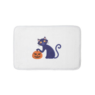Black Cat Halloween Karakter Badmat