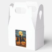 Black Cat Halloween Kat Liefhebbers Sterrennacht K Bedankdoosjes (Geopend)