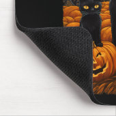 Black Cat Halloween Kat Liefhebbers Sterrennacht K Muismat (Hoek)