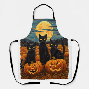 Black Cat Halloween Kat Liefhebbers Sterrennacht K Schort