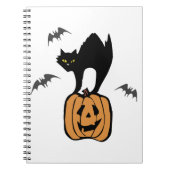 Black Cat Halloween Notitieboek (Voorkant)