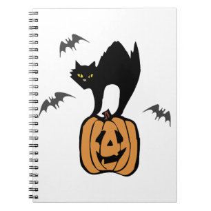 Black Cat Halloween Notitieboek