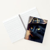 Black Cat Halloween Notitieboek (Binnen)