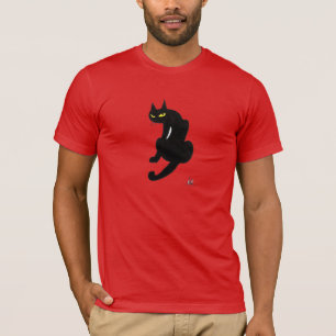 BLACK CAT HALLOWEEN PARTIJ T-SHIRT