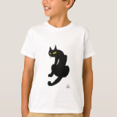 BLACK CAT HALLOWEEN PARTIJ T-SHIRT (Voorkant)