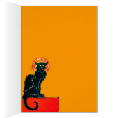 BLACK CAT HALLOWEEN PARTIJMONOGRAM (Binnen (Rechts))