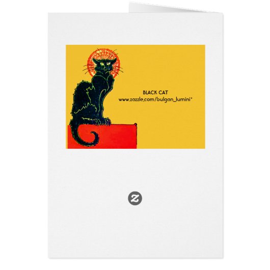 BLACK CAT HALLOWEEN PARTIJMONOGRAM (Achterkant)