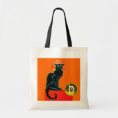 BLACK CAT HALLOWEEN PARTIJMONOGRAM TOTE BAG (Voorkant)