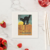 Black Cat  Halloween Party Paper Napkins Servetten (Insitu)