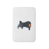 Black Cat Halloween pompoenkostuum voor vrouwen Ma Badmat (Voorkant Verticaal)