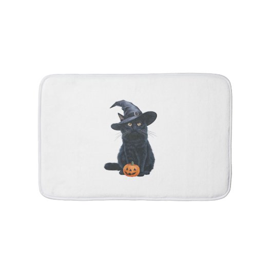 Black Cat Halloween pompoenkostuum voor vrouwen Ma Badmat (Voorkant)