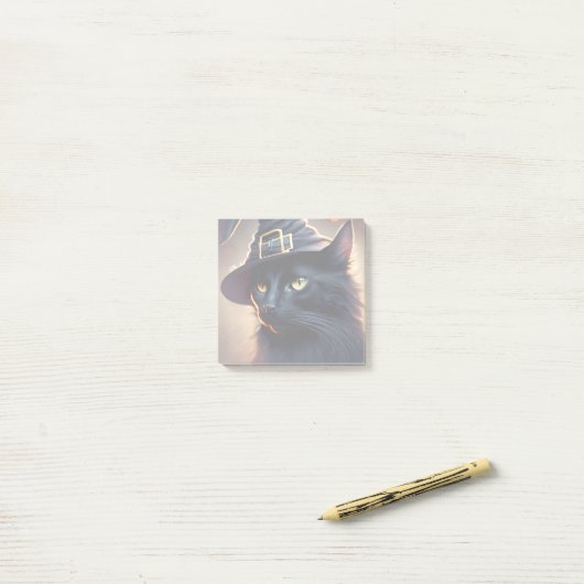 Black Cat Halloween Post-it® Notes (Op bureau)