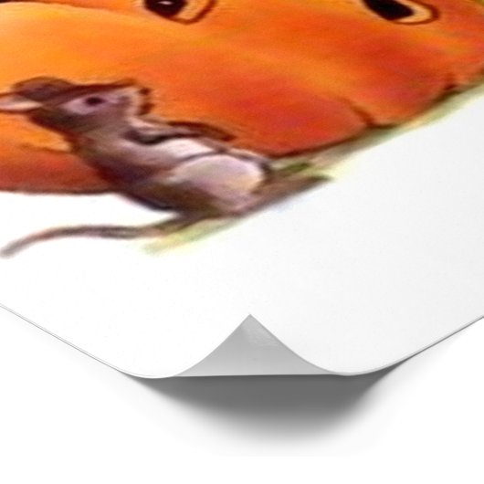 Black Cat Halloween Poster afdrukken (Hoek)