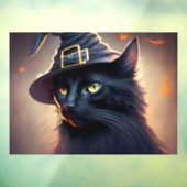 Black Cat Halloween Raamsticker (Vel 3)