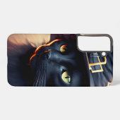 Black Cat Halloween Samsung Galaxy Hoesje (Achterkant horizontaal)