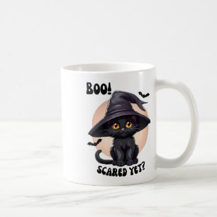 Black Cat Halloween Schattige Zwarte Kitten Boo Koffiemok