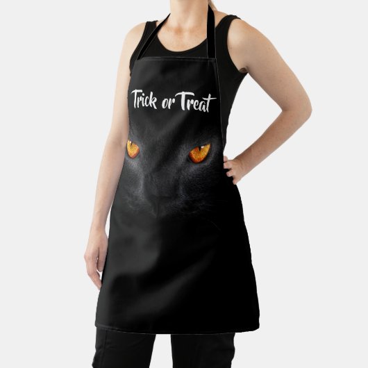 Black cat Halloween schort (Insitu)