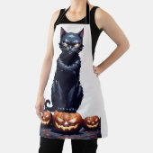 Black cat halloween schort (Insitu)