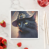 Black Cat Halloween Servet (Insitu)