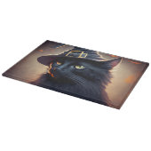 Black Cat Halloween Snijplank (Hoek)