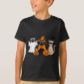 Black Cat Halloween  T-shirt (Voorkant)