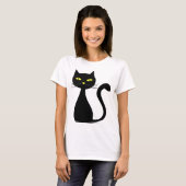 Black Cat Halloween T-shirts (Voorkant volledig)