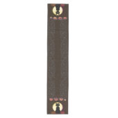 Black Cat Halloween Table Runner Medium Tafelloper (Voorkant)