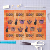 Black Cat Halloween Tissuepapier (Craft)