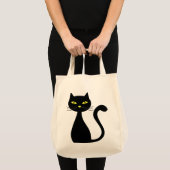 Black Cat Halloween Tote Bag (Voorkant (product))