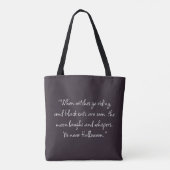 Black Cat Halloween Tote Bag (Achterkant)