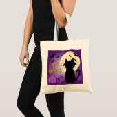 Black Cat Halloween Tote Bag (Voorkant (product))