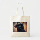 Black Cat Halloween Tote Bag (Voorkant)