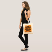 Black Cat Halloween Treat Bag Tote Bag (Voorkant (model))