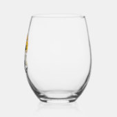 Black Cat Halloween Wijnglas Zonder Voet (Links)