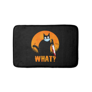 Black Cat Halloween Zwart Cat Halloween - Badmat